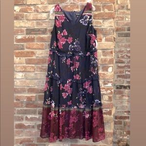 🆕 Dressbarn Floral Sleeveless Maxi Dress Size 20W